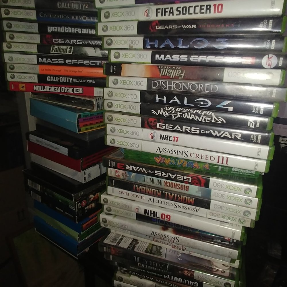 Xbox 360 + 40 Games + Original Xbox Games